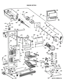 03 - Freezer Section parts for Ge Refrigerator TPX21BRXAWW from AppliancePartsPros.com