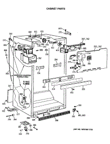 03 - Cabinet Parts parts for Ge Refrigerator MTX18GASQRWH from AppliancePartsPros.com