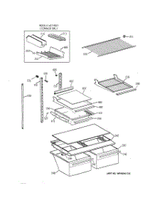 04 - Shelf Parts parts for Ge Refrigerator TBX18DIXRRWW from AppliancePartsPros.com