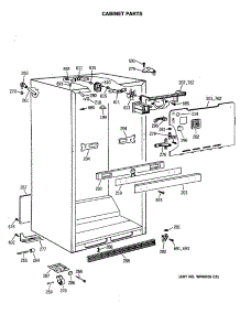 03 - Cabinet Parts parts for Ge Refrigerator TBH18MASMRAD from AppliancePartsPros.com