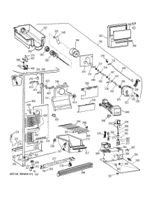 02 - Freezer Section parts for Ge Refrigerator TFX25JRYFWW from AppliancePartsPros.com