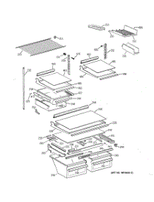 04 - Shelf Parts parts for Ge Refrigerator TBX18MAXRRWW from AppliancePartsPros.com