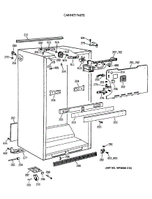 03 - Cabinet Parts parts for Ge Refrigerator TBT21JATERAD from AppliancePartsPros.com