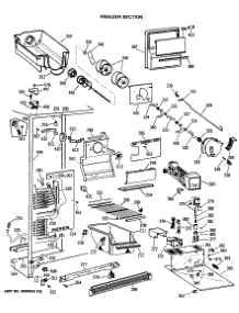 03 - Freezer Section parts for Ge Refrigerator TFG24ZRTCWH from AppliancePartsPros.com