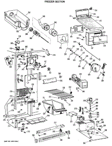 02 - Freezer Section parts for Ge Refrigerator MSX22DLB from AppliancePartsPros.com