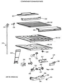 05 - Compartment Separator Parts parts for Ge Refrigerator TBH18JATFRAD from AppliancePartsPros.com