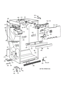03 - Cabinet Parts parts for Ge Refrigerator TBX19DIYHRWW from AppliancePartsPros.com