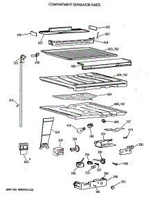 05 - Compartment Separator Parts parts for Ge Refrigerator TBT18DATERWH from AppliancePartsPros.com
