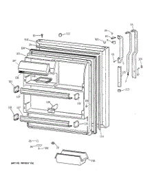 02 - Fresh Food Door parts for Ge Refrigerator TBG18JAXMRWW from AppliancePartsPros.com