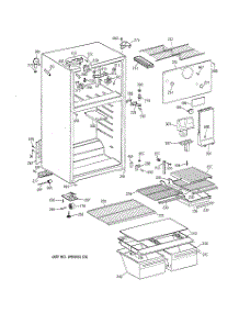 02 - Cabinet parts for Ge Refrigerator TBT18TABBRWW from AppliancePartsPros.com