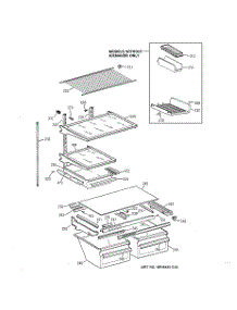 04 - Shelf Parts parts for Ge Refrigerator TBX22QABLRWW from AppliancePartsPros.com