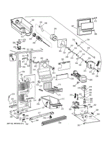 03 - Freezer Section parts for Ge Refrigerator TFT27PRXFWW from AppliancePartsPros.com