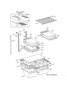 04 - Shelf Parts parts for Ge Refrigerator TBT21JAXNRWW from AppliancePartsPros.com