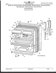 02 - Fresh Food Door parts for Ge Refrigerator TBX19JAXKRAA from AppliancePartsPros.com