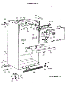 03 - Cabinet Parts parts for Ge Refrigerator TBC21JASMRWH from AppliancePartsPros.com