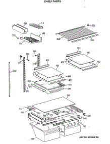 04 - Shelf Parts parts for Ge Refrigerator TBC21JASMRWH from AppliancePartsPros.com