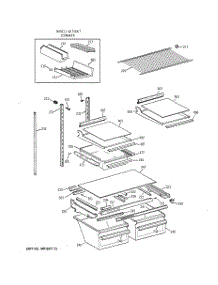 04 - Shelf Parts parts for Ge Refrigerator TBX21JAXJRAA from AppliancePartsPros.com