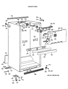 03 - Cabinet Parts parts for Ge Refrigerator TBT24JATHRWH from AppliancePartsPros.com