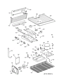 03 - Unit Parts parts for Ge Refrigerator TBJ14JABERWW from AppliancePartsPros.com