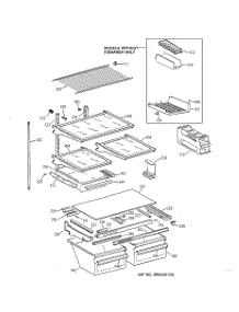 04 - Shelf Parts parts for Ge Refrigerator TBX19QABBRAA from AppliancePartsPros.com