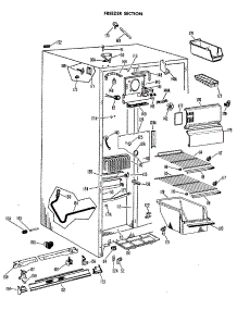 03 - Freezer Section parts for Ge Refrigerator TFF19BAC from AppliancePartsPros.com