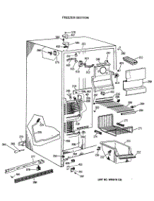 02 - Freezer Section parts for Ge Refrigerator TFG24PATCWW from AppliancePartsPros.com