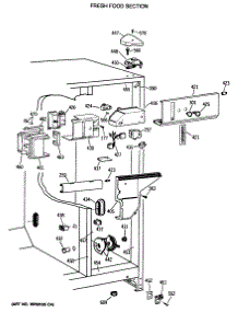 03 - Fresh Food Section parts for Ge Refrigerator TFG24PATCWW from AppliancePartsPros.com