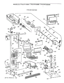 03 - Freezer Section parts for Ge Refrigerator TFK27PFXBWW from AppliancePartsPros.com