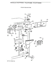 04 - Fresh Food Section parts for Ge Refrigerator TFK27PFXBWW from AppliancePartsPros.com