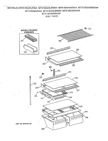 04 - Shelf Parts parts for Ge Refrigerator MTX18GAXJRWW from AppliancePartsPros.com