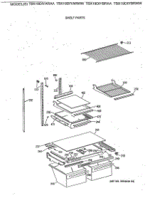 04 - Shelf Parts parts for Ge Refrigerator TBX19DIYBRAA from AppliancePartsPros.com