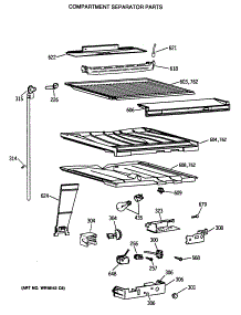 05 - Compartment Separator Parts parts for Ge Refrigerator TBX22JITNRWH from AppliancePartsPros.com