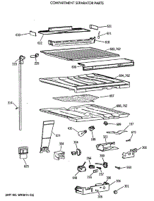 05 - Compartment Separator Parts parts for Ge Refrigerator TBT25JATHRAD from AppliancePartsPros.com