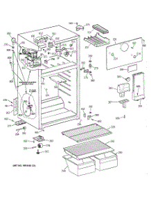 02 - Cabinet parts for Ge Refrigerator TBX16SIZELWH from AppliancePartsPros.com