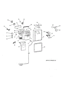 02 - Dispenser parts for Ge Refrigerator TBX25PRBMLWW from AppliancePartsPros.com