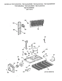 06 - Unit Parts parts for Ge Refrigerator TBX18JIXJRAA from AppliancePartsPros.com