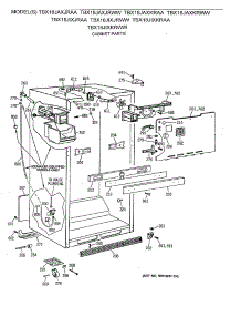03 - Cabinet Parts parts for Ge Refrigerator TBX18JAXKRWW from AppliancePartsPros.com