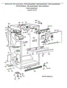 03 - Cabinet Parts parts for Ge Refrigerator TBX19JIXKRAA from AppliancePartsPros.com