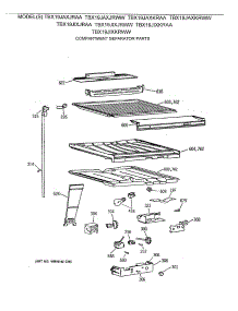 05 - Compartment Separator Parts parts for Ge Refrigerator TBX19JIXKRAA from AppliancePartsPros.com