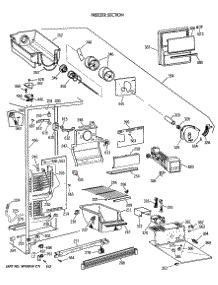 02 - Freezer Section parts for Ge Refrigerator MSG20GWVAWH from AppliancePartsPros.com
