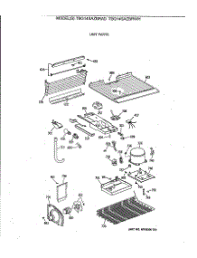 03 - Unit Parts parts for Ge Refrigerator TBG14SAZBRAD from AppliancePartsPros.com