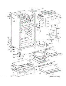 02 - Cabinet parts for Ge Refrigerator TBX16JAZFRAD from AppliancePartsPros.com