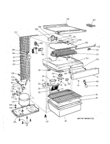 02 - Unit Parts parts for Ge Refrigerator TBX12SAXCRAD from AppliancePartsPros.com