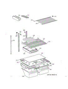 04 - Shelf Parts parts for Ge Refrigerator TBX21TAYARWW from AppliancePartsPros.com