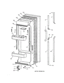 02 - Fresh Food Door parts for Ge Refrigerator TFX25CRYDAA from AppliancePartsPros.com