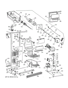 03 - Freezer Section parts for Ge Refrigerator TFG27PFXCBB from AppliancePartsPros.com