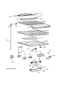 05 - Compartment Separator Parts parts for Ge Refrigerator TBK22PAXERWW from AppliancePartsPros.com