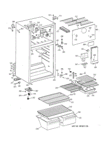 02 - Cabinet parts for Ge Refrigerator TBX18SYZDRWH from AppliancePartsPros.com