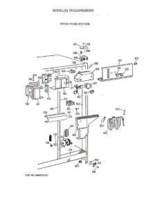 04 - Fresh Food Section parts for Ge Refrigerator TFG22PRXBWW from AppliancePartsPros.com