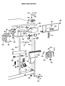 04 - Fresh Food Section parts for Ge Refrigerator TFG24PRVABB from AppliancePartsPros.com